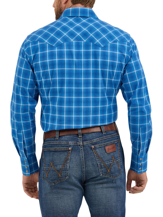 Camisa Wrangler Azul cuadros 112369554