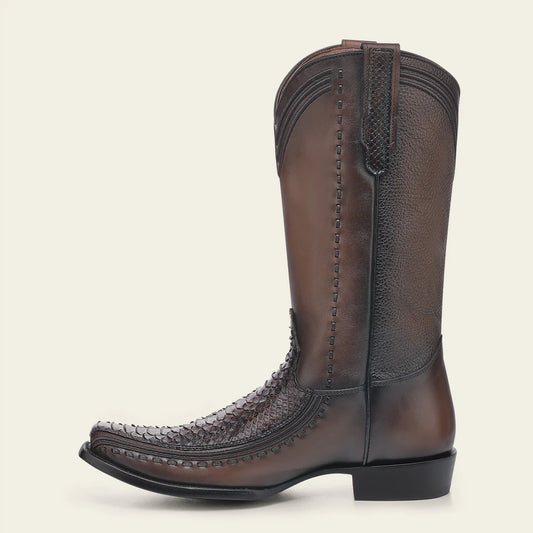 Botas Cuadra Python Back Honey Cafe 1J3GPH cj 854