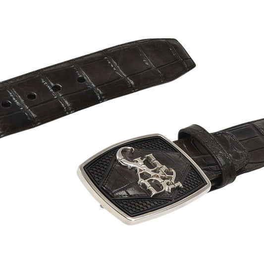 Cinto Cuadra Imperio Cocodrilo Americano Moka CV500AL