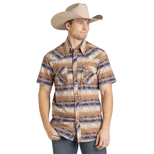 Camisa Rock & Roll Manga Corta Aztec Tan BMN3S07140