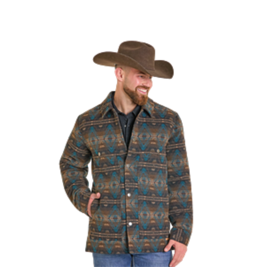 Rock & Roll Chamarra Long Aztec Dark Brown DM92C06159