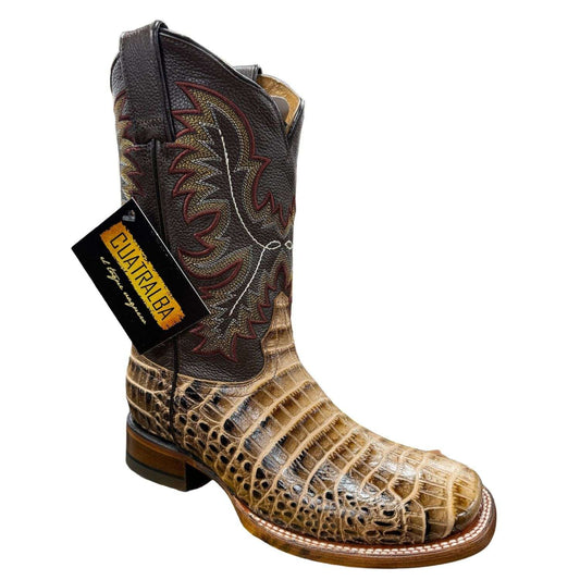 Botas Cuatralba Imit. Cocodrilo Belly Cafe H62 cj 313
