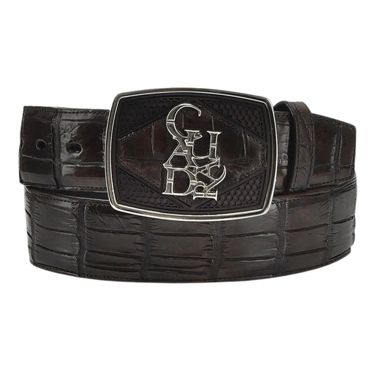 Cinto Cuadra Imperio Cocodrilo Americano Moka CV500AL