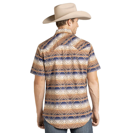 Camisa Rock & Roll Manga Corta Aztec Tan BMN3S07140