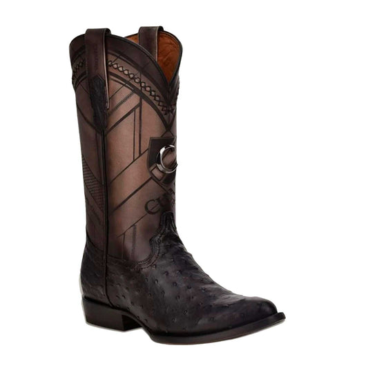 Botas Cuadra Avestruz Negro 2C2FA1 cj DA1