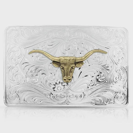 Hebilla Montana Silversmiths Classic Western Longhorn 46510-64