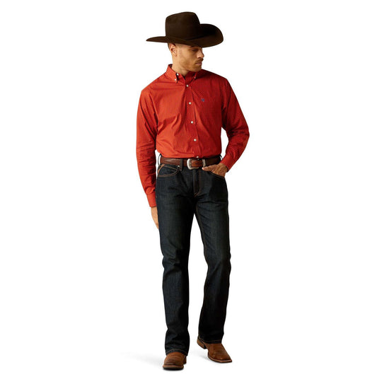 Camisa Ariat Lucian Naranja 10052388