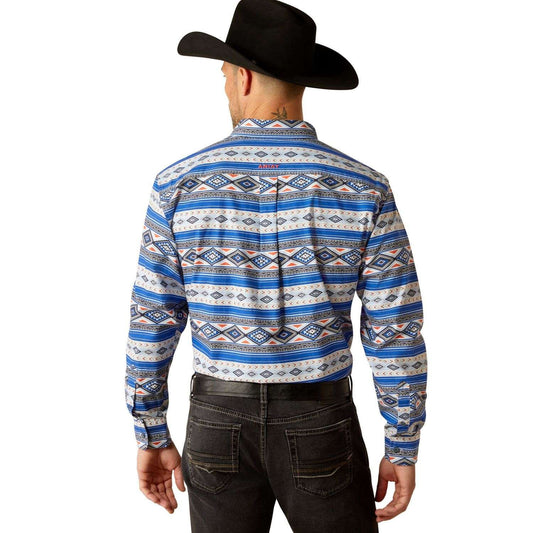 Camisa Ariat Aztec Ryker Azul 10052355