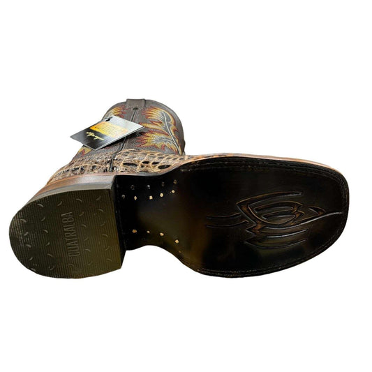 Botas Cuatralba Imit. Cocodrilo Belly Cafe H62 cj 313