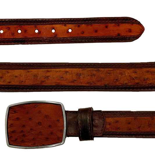 Cinto Cualtralba N Avestruz Coñac