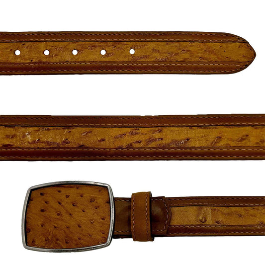 Cinto Cuatralba N Avestruz Paja