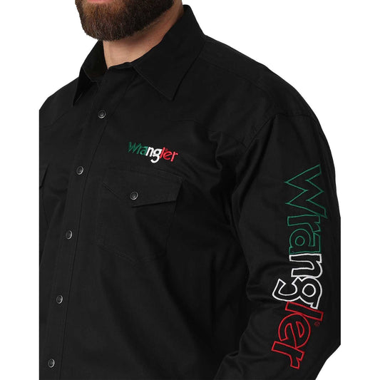 Wrangler Camisa Logo México Black 112317124