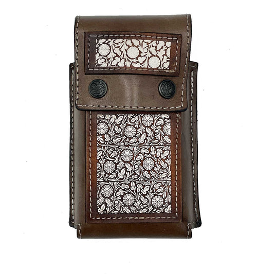 Combo Cinto Cincelado Flor B/Cafe C-4