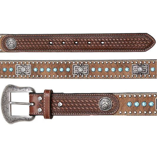 Cinto Nocona Blue Crystals Conchos N2442148
