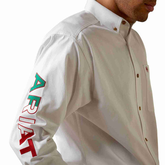 Ariat Camisa Logo Mexico White 10040911