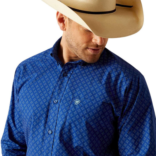 Camisa Ariat Peterson Azul 10048384
