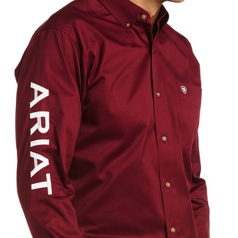 Ariat Camisa Logo Vino 10034233