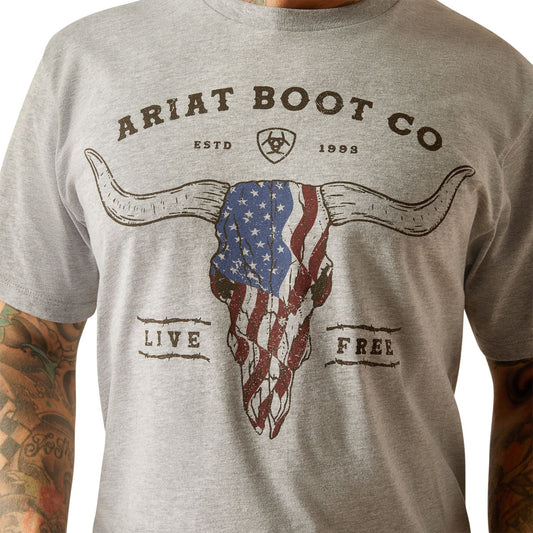 Playera Ariat Freedom Gris 10054839