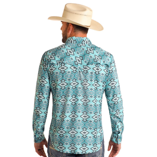 Camisa Rock & Roll Aztec Turquesa BMN2S05959