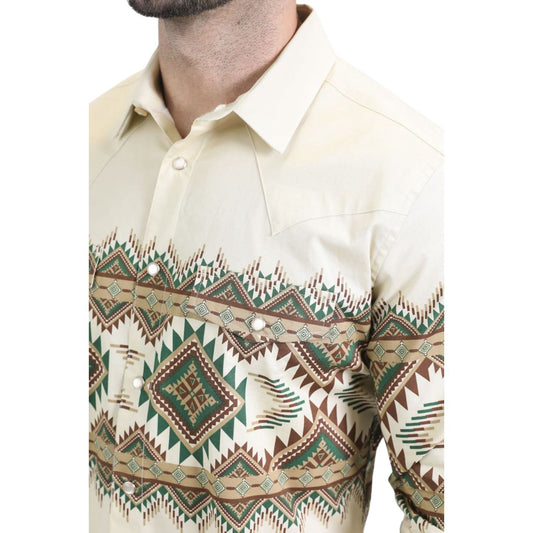 Camisa Platini Modern Fit Rodeo Beige WPL10677