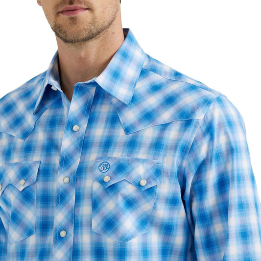 Camisa Wrangler Retro Azul Kent 112355363