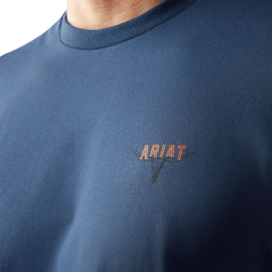 Playera Ariat Ranch Tough Space Blue 10058896