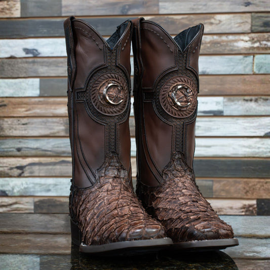 Botas Cuadra Embroidery Pirarucu Cafe 3Z2YPI cj 980-L