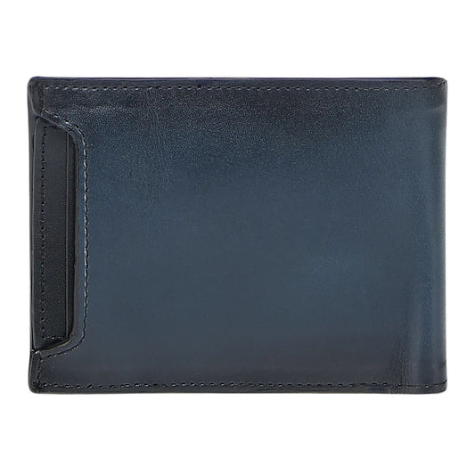 Cartera Cuadra Mantarraya Negro y Azul BC040MA