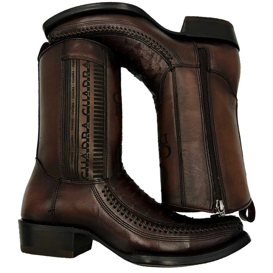 Botas Cuadra Avestruz Flame Chocolate 1J2KA1 cj 304