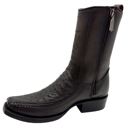 Botas Cuadra Avestruz Negro 1J2KA1 cj 302