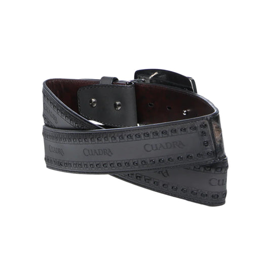 Cinto Cuadra Pirarucu Negro Arena CV397PR