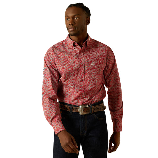 Camisa Ariat Team Perl Red/Beige 10062255
