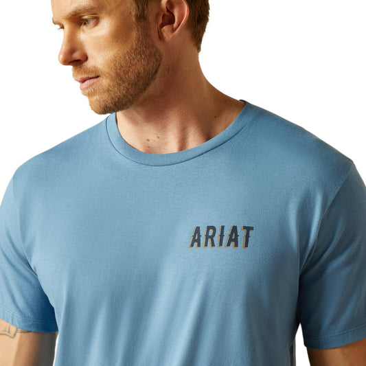 Playera Ariat Blazing Saddle Azul 10062421