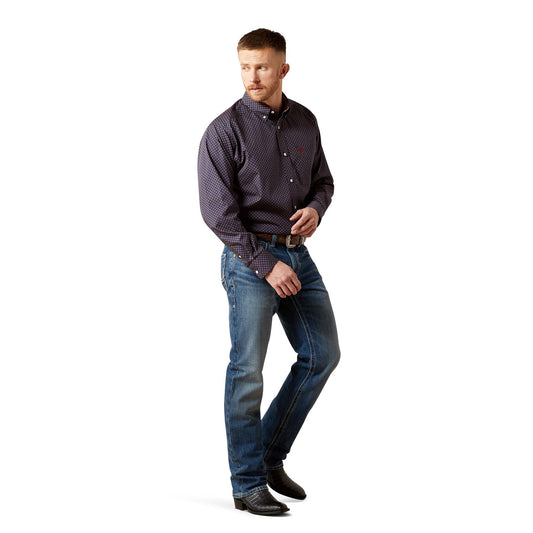 Ariat Camisa Wrinkle Free Navy 10065808