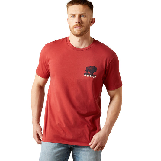 Ariat Playera Buffalo Brick Red 10065897