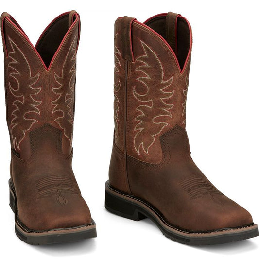 Botas Trabajo Justin Driller Pecan SE3117