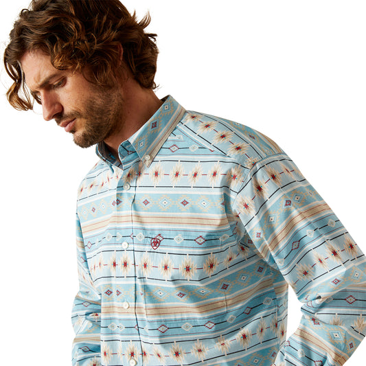 Camisa Ariat Gorman Turquesa 10054640