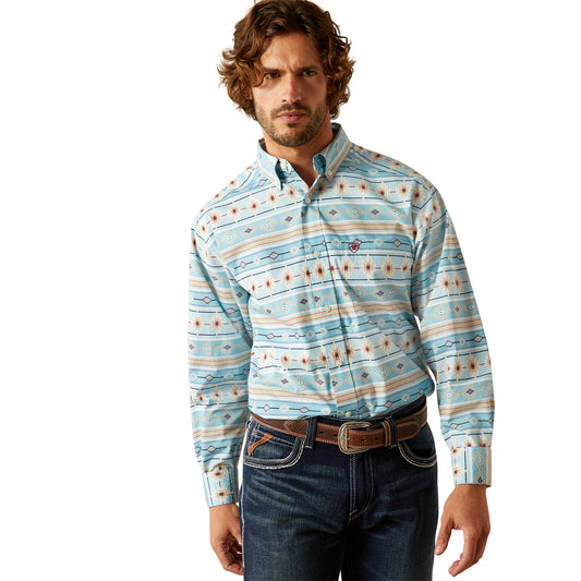 Camisa Ariat Gorman Turquesa 10054640