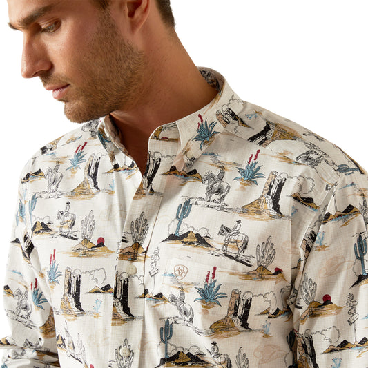 Camisa Ariat Gunder Blanca 10054644