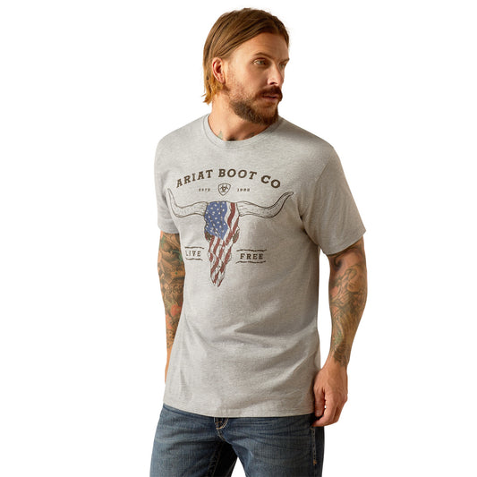 Playera Ariat Freedom Gris 10054839
