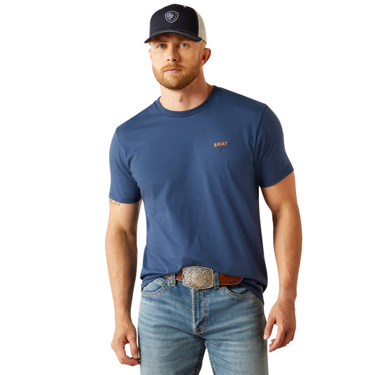 Playera Ariat Ranch Tough Space Blue 10058896