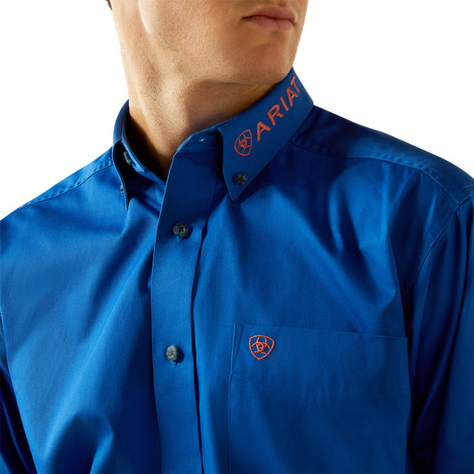 Camisa Ariat Team Logo Azul Ora 10059136