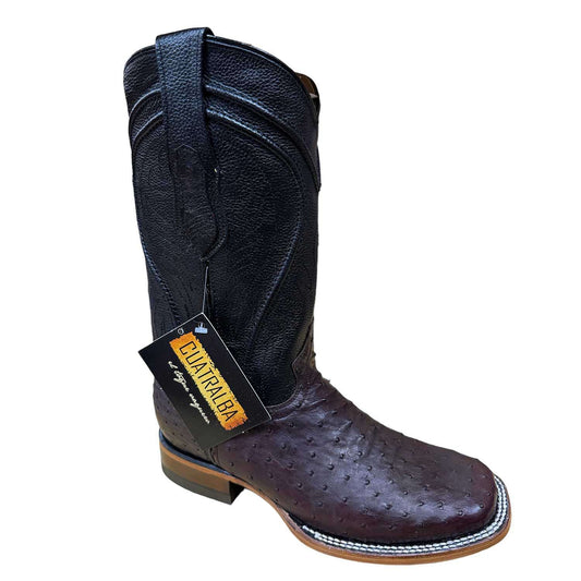 Botas Cuatralba Avestruz Vino H62 cj 0481
