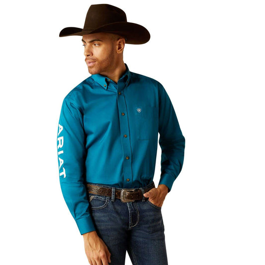 Camisa Ariat Team Logo Dark Teal 10052825