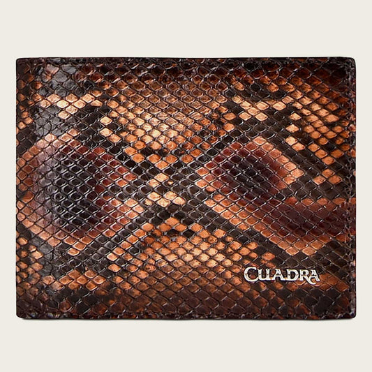 Cartera Cuadra Python Miel B2910PI
