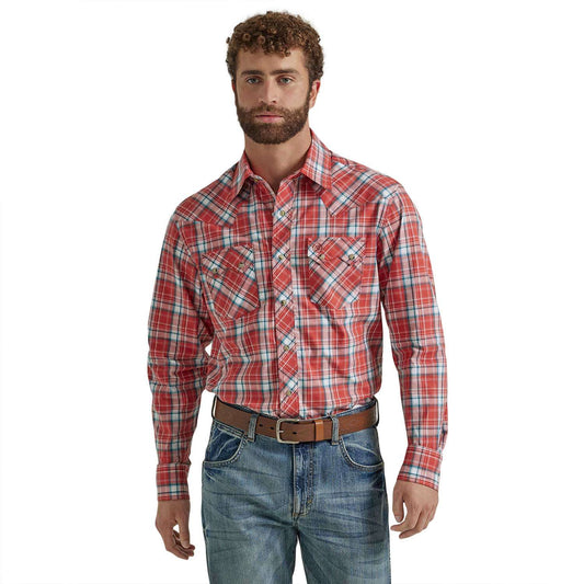 Camisa Wrangler Snap Red 112347307