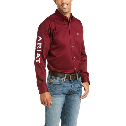 Ariat Camisa Logo Vino 10034233