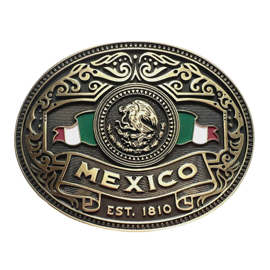 Hebilla Mexico Flag Heritage HER019-06