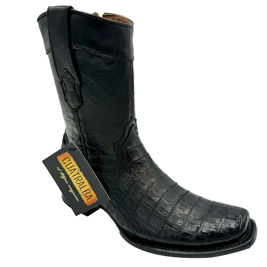Botas Cuatralba Cola Caiman Negro H60 cj 10017