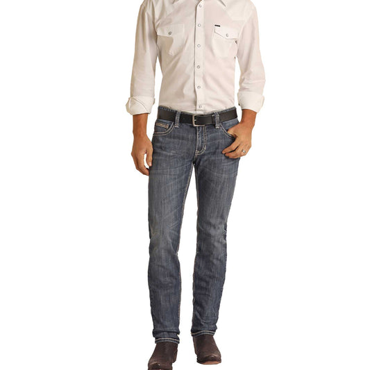 Rock & Roll Jeans Criss Crossed RRMD2MRYWA